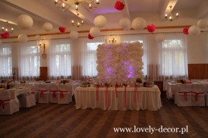 sala w brzyskach dekoracje weselne 
